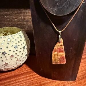 Natural Petrified Wood Pendant